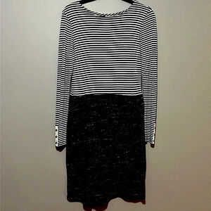 Dolan Left Coast Collection | Mixed Stripes mini knit dress women‎ size S office